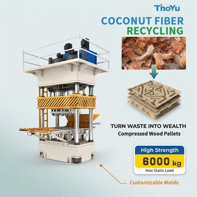 Comprar 2 toneladas de la carga de plataforma dinámica de Presswood presionaron la máquina de madera de la plataforma online manufacture