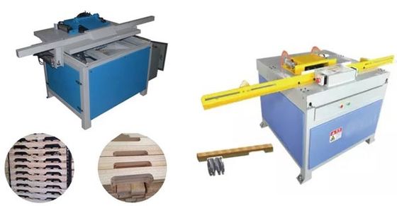 Comprar Madera principal doble semi automática Stringer Pallet Notching Machine online manufacture