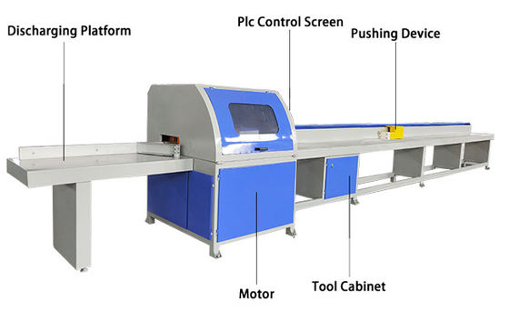 Comprar Máquina de sierra de corte de tableros de paletas con largueros de madera americanos CNC online manufacture