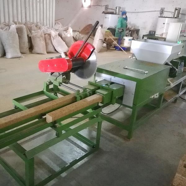 Hot Press Wood Pallet Feet Sawdust Block Machine